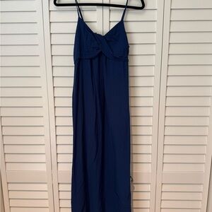 Elegant Navy Blue Maxi Dress